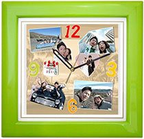 基本サイズ・カラー木枠時計＜結婚式両親のプレゼント・披露宴の記念品・贈り物に人気の『しあわせの時計』＞
